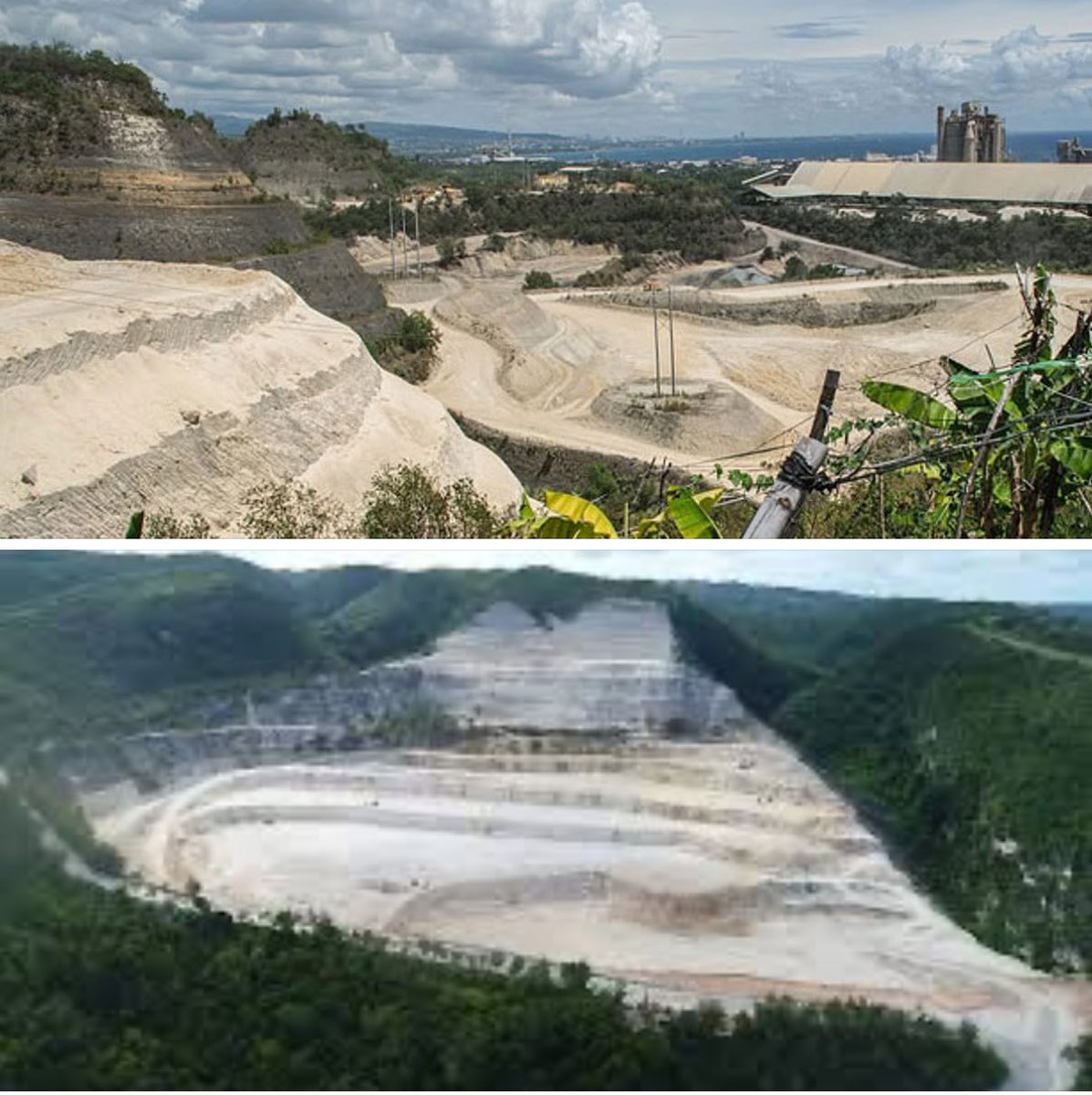 The so-called “white sand” of Manila Bay didn’t come from magic— it came from Cebu’s mountains and the black mud of its destruction.

Specifically, from Alcoy, Cebu, where mining companies have been grinding and shipping dolomite for years, cutting into fragile coastal and upland