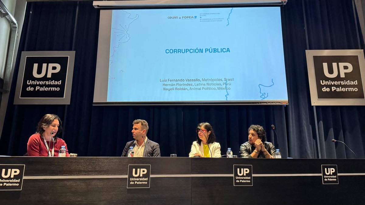 #Colpin2025 Hoy expusimos en Argentina el caso de corrupción de Qali Warma-Frigoinca. Ante colegas gigantes de Latinoamérica, compartimos la historia de cómo una empresa se enriqueció millonariamente a costa de intoxicar a los niños más vulnerables del Perú. <a href="/IPYS/">IPYS</a> <a href="/Latina_pe/">Latina.pe</a>
