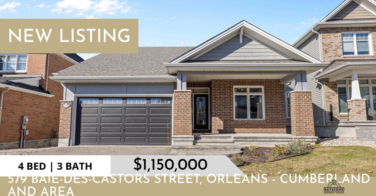 📍 New Listing 📍 Take a look at this fantastic new property that just hit the market located at 579 Baie-des-castors Street in Orleans - Cumberland And Area. Reach out here or at (613) 265-9300 for more information!

Listed by Cur... homeforsale.at/579_BAIE-DES-C…