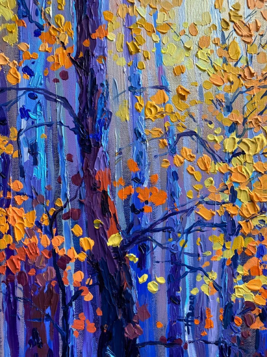 amtrusova's tweet image. acrylic on canvas 30 * 40 cm "aspen". 2020. we paint this picture together on the YouTube channel. #art #aspen