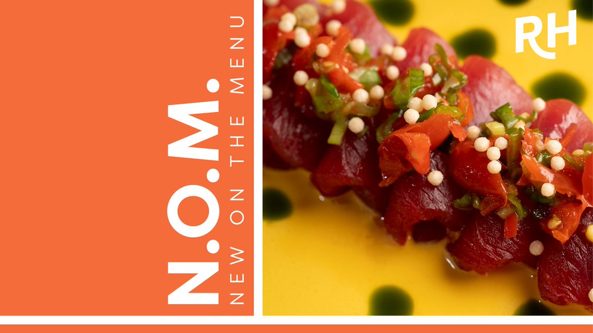 RH_restaurant's tweet photo. New on the Menu: Tiradito with bubu and a Scotch egg with apple sauce. Plus Hawaiian crudo, a patriotic Mexican dish, and a rye cocktail garnished with goat cheese https://t.co/luVcyMHSEx https://t.co/AzbPquprhy