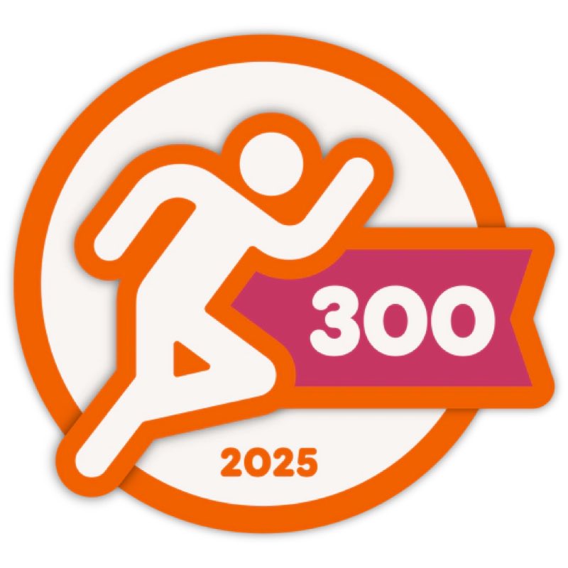 I just earned my Sipping Sprinter 300 badge from Dunkin’ Rewards!