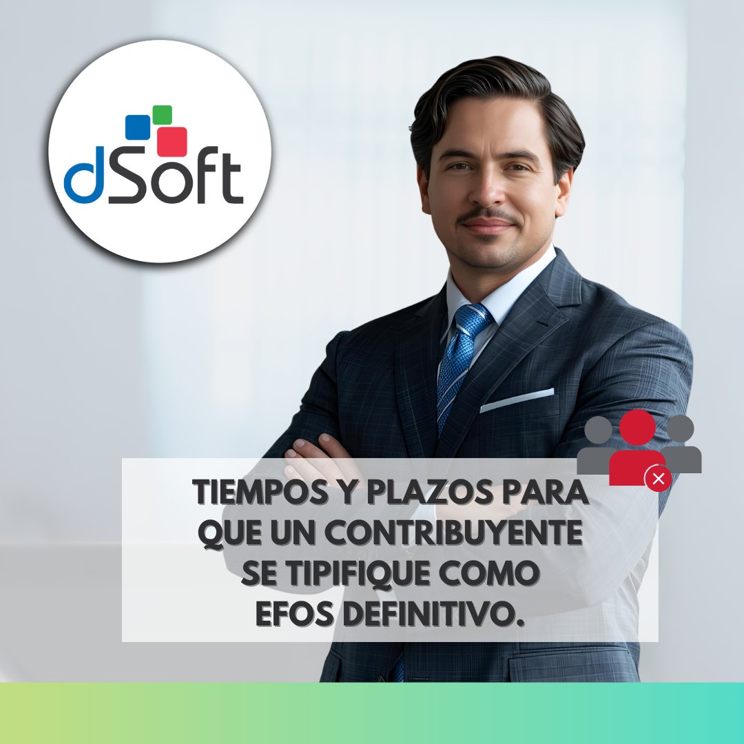 DSOFT_MX's tweet image. Tiempos y plazos para que un contribuyente se tipifique como EFOS Definitivo

Los #EFOS son un foco de atención para el #SAT bajo el Art 69B del #CFF. A través de distintas etapas la #autoridad clasifica a estos #contribuyentes conforme avanza su proceso.

dsoft.mx