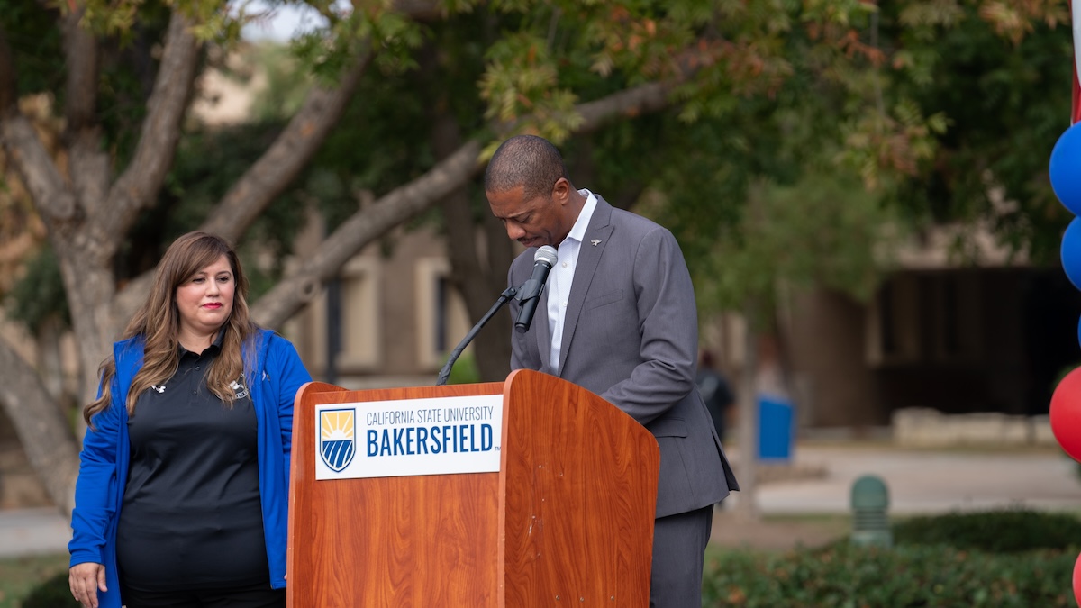CSUBakersfield's tweet photo. The campus community celebrated and honored Veterans Day with a celebration πΊπΈ#CSUB is the first in @calstate system to partner with the @VFWHQ. Thank you to all the veterans who have served; We honor you! Learn more about CSUB's Veterans Success Center: https://t.co/B83Q7AD2po https://t.co/Adgwkxi0J2