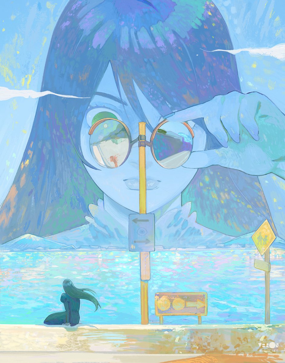 Veron_1411's tweet image. just a blue post