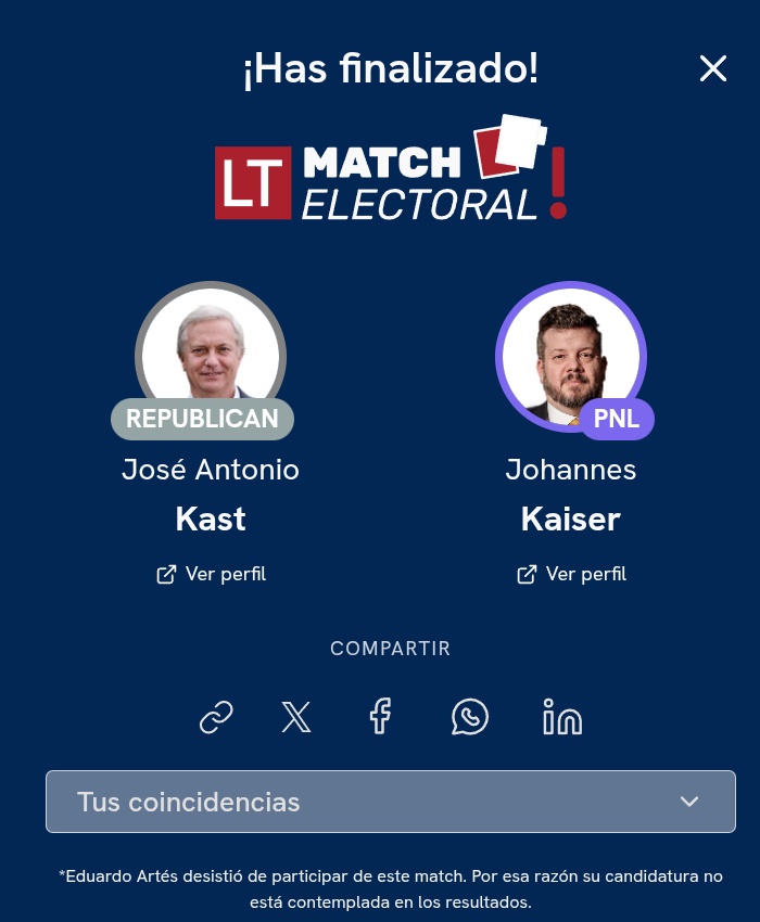 Trate de ser muy sincero, voy por <a href="/joseantoniokast/">José Antonio Kast Rist 🖐️🇨🇱</a> 👋🏻🇨🇱🇨🇱