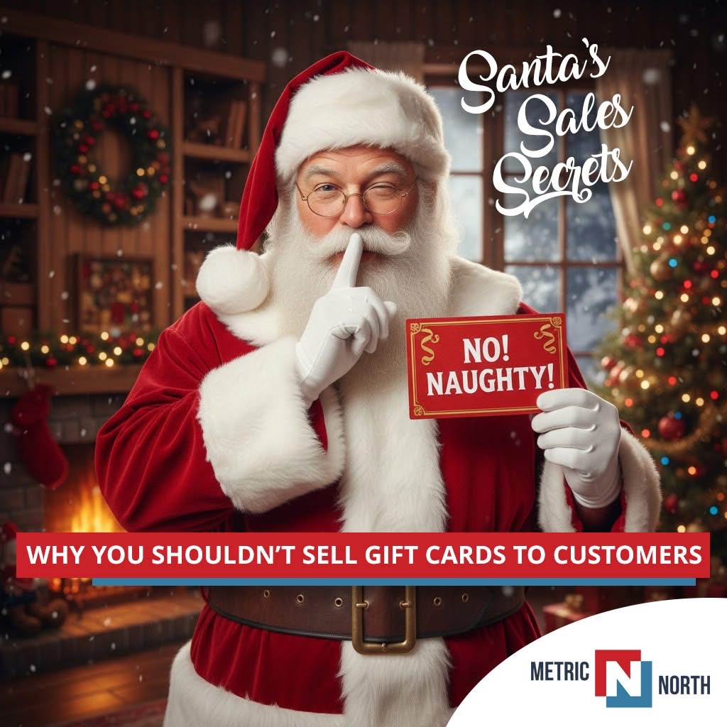Do you know why the most successful brands avoid selling gift cards to their customers? Are you setting yourself up for a -30% sales collapse in 1Q 2026? Learn how to turn gift cards into an 80% Holiday Bonus. Comment 'naughty' and we'll send you the free guide.