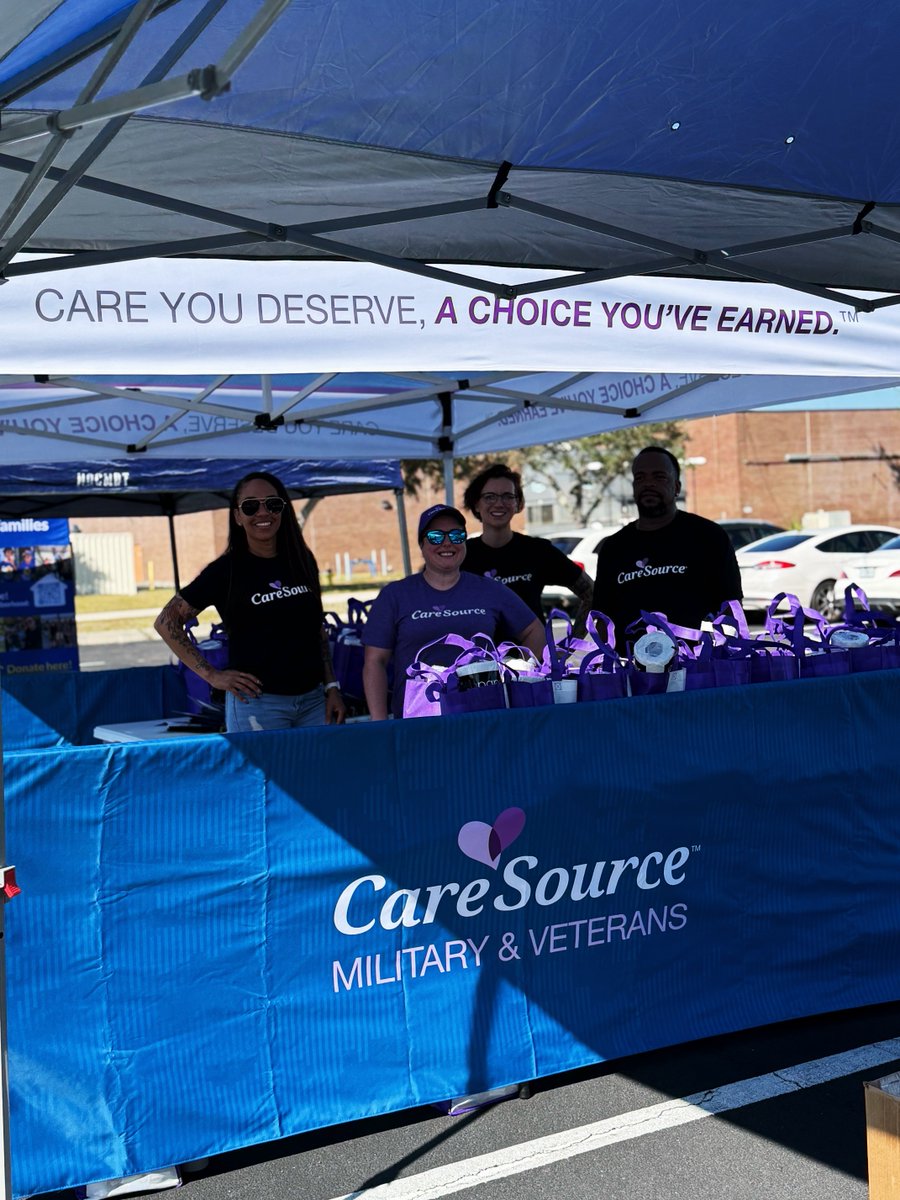 CS_Military's tweet photo. This week, our navigators joined @BautistaInc, @BlueStarFamily and @FeedingTampaBay for a food drive at MacDill Air Force Base, supporting military and veteran families through the Service to Service Mobile Pantry in Tampa.

CareSource Military & Veterans™ is proud to stand alongside those making sure families feel supported and cared for. This is what we do, we help ensure that no one feels alone in their journey. When times are uncertain, we are committed to always showing up for our communities, providing resources and support to empower military and veteran families every step of the way. 💜