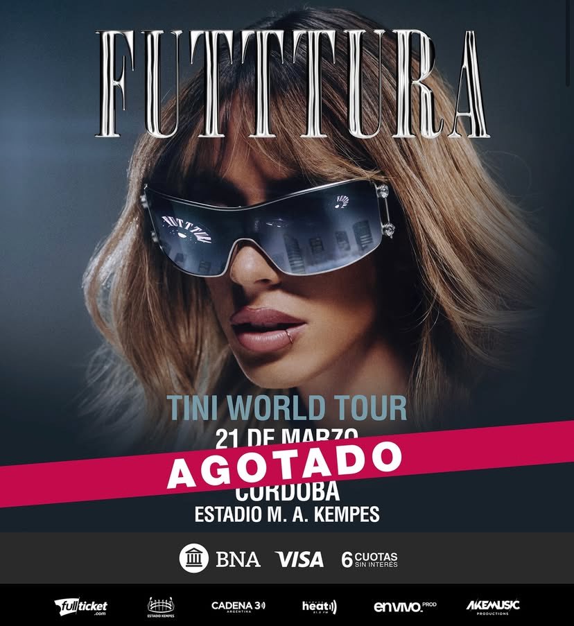 TINIData's tweet image. TINI agota todo el Estadio Kempes de Córdoba #FUTTTURA

Es la primera vez que una artista argentina lo logra