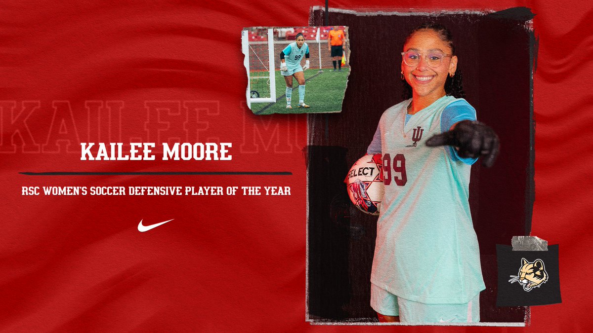 IUKSoccer's tweet photo. 𝙍𝙎𝘾 𝙒𝙊𝙈𝙀𝙉'𝙎 𝙎𝙊𝘾𝘾𝙀𝙍 𝘿𝙀𝙁𝙀𝙉𝙎𝙄𝙑𝙀 𝙋𝙇𝘼𝙔𝙀𝙍 𝙊𝙁 𝙏𝙃𝙀 𝙔𝙀𝘼𝙍

Senior goalkeeper Kailee Moore recorded 10 wins in goal for IU Kokomo this season, including five shutouts!

#RollCougs x #TheRightWayToPlay https://t.co/HgvyPXbP23