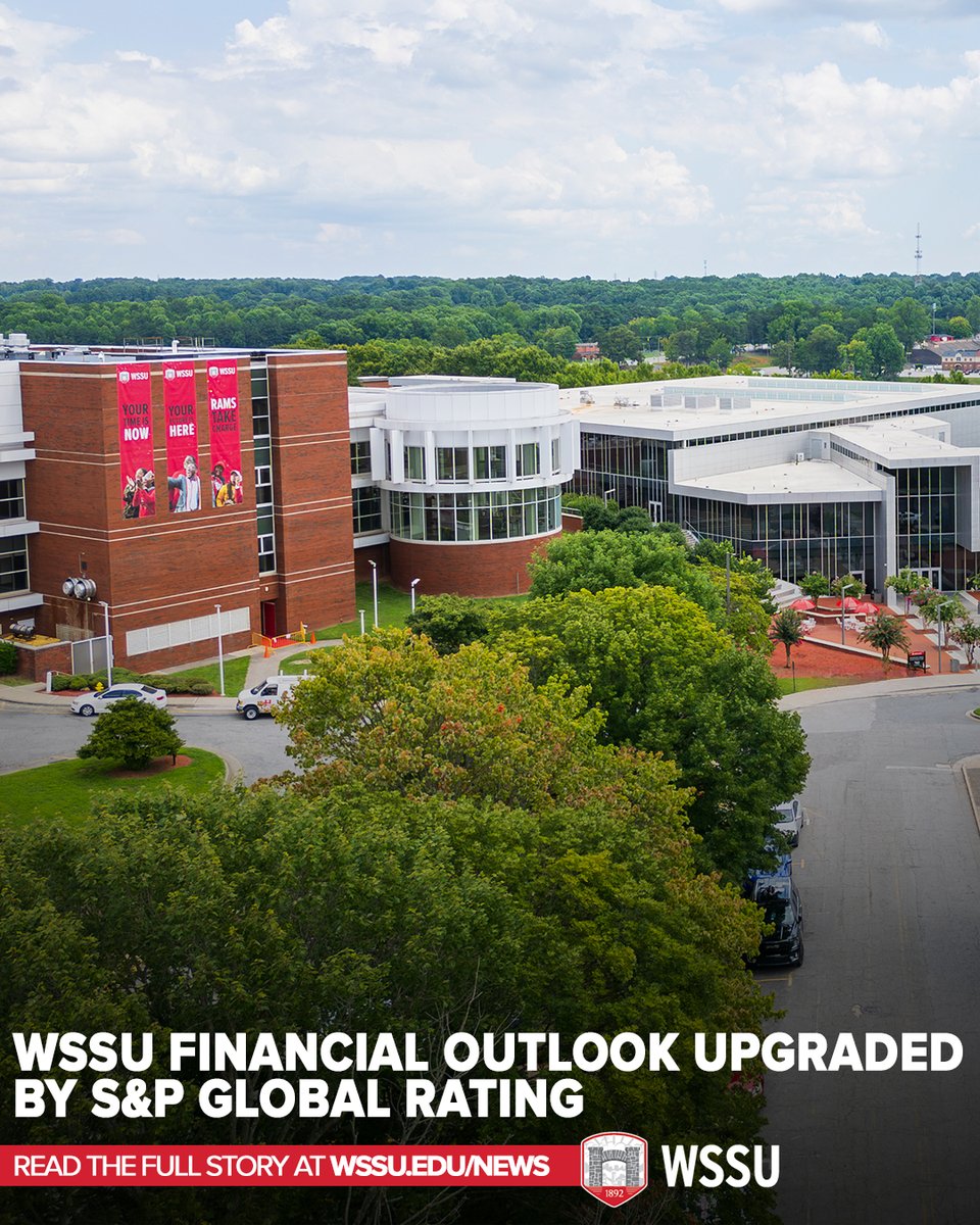 WSSURAMS's tweet image. S&amp;amp;P affirmed the university’s strong A- and BBB+ bond ratings and cited WSSU’s increasing enrollment and consistent financial surpluses as key reasons for the improved outlook.

Read the full story: bit.ly/4oxsW1w

#WSSUNews | #WSSU | #CreateTheFuture