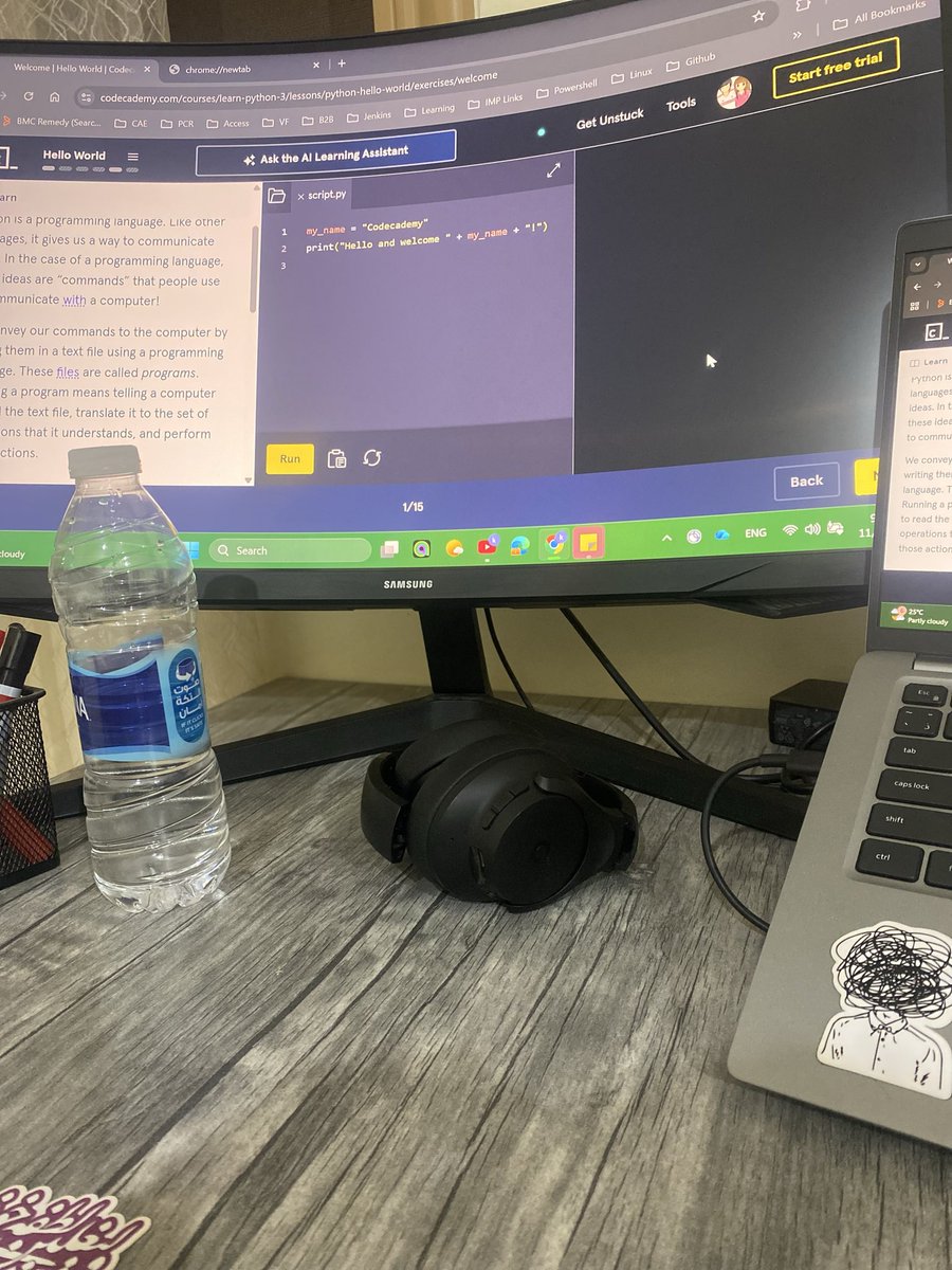 superkimo7's tweet image. Day 4 / #90DaysChallenge
النهارده بدأت أتعلم بايثون من Codecademy 🙌
#Python #90dayscodingchallenge