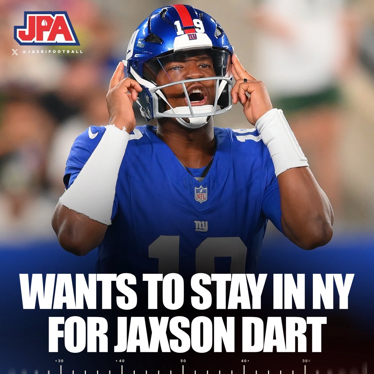 jasrifootball's tweet image. 𝗧𝗥𝗘𝗡𝗗𝗜𝗡𝗚: Giants QB Jameis Winston wants to stay with the team to help with Jaxson Dart’s development or win a Super Bowl as their quarterback, he told ESPN.

“I would love to help the young buck turn into the superstar that he is. That’s God-given. I would love to assist…
