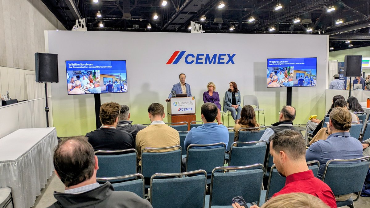 It was an honor for <a href="/TomTietz/">Tom Tietz</a>  to present at <a href="/Greenbuild/">Greenbuild</a>'s International Conference &amp; Expo alongside Debbie Wells and Tiffany Reed-Villarreal as they shared resilient solutions to the challenges of rebuilding after the Southern California wildfires.  Attendees gained insight into