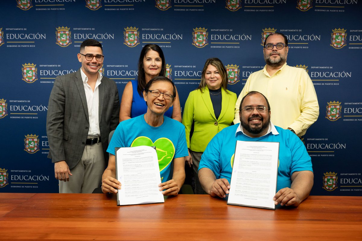 DEPARTAMENTO DE EDUCACIÓN Y TE AMO PR FIRMAN ACUERDO PARA PROMOVER LA BONDAD, LA RESILIENCIA Y EL BIENESTAR EN LAS ESCUELAS.
facebook.com/share/p/1AHnrq…