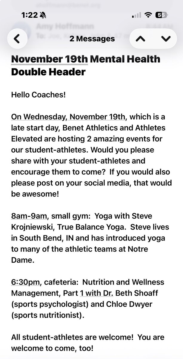 All Benet athletes: