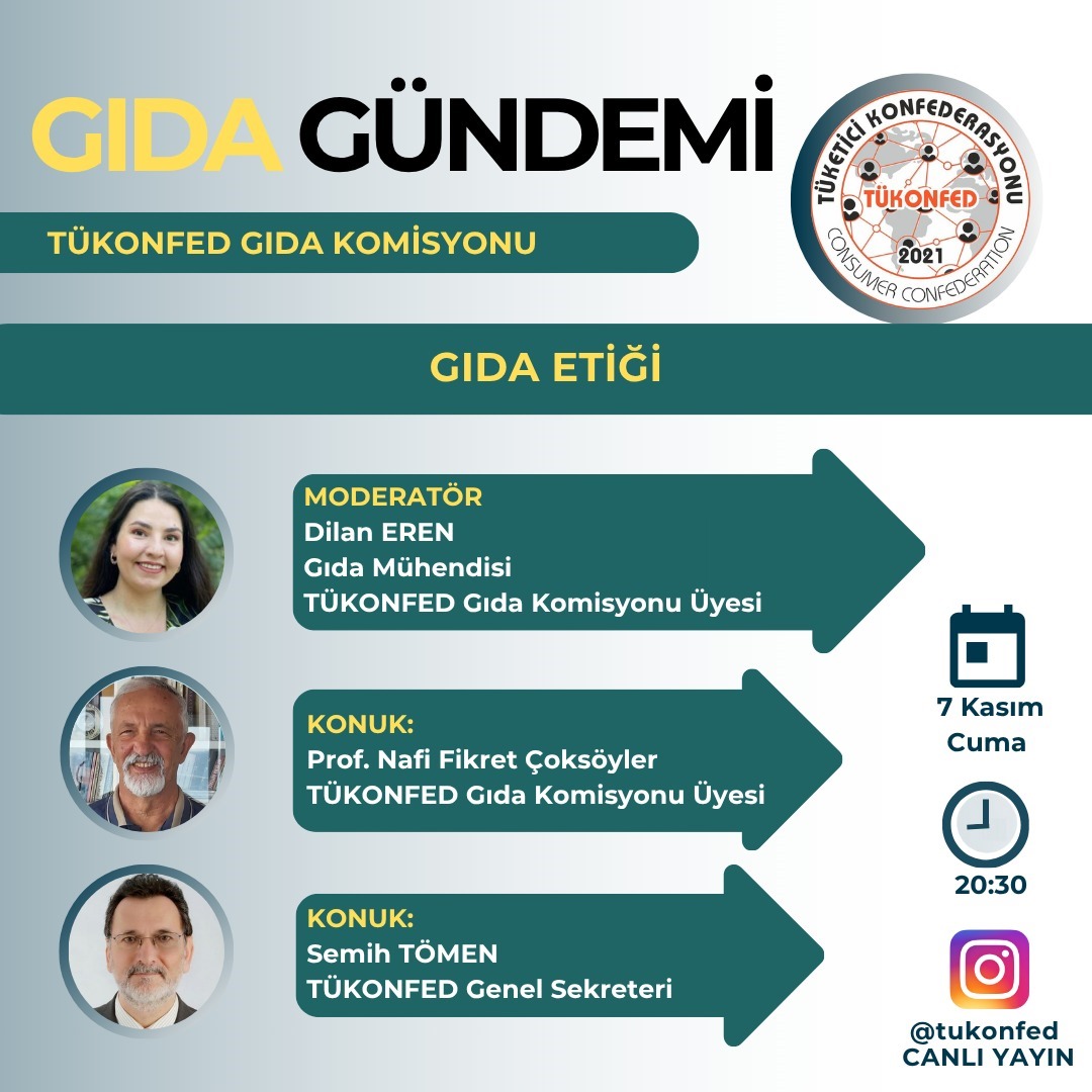 Tüketici Gündemi / 7 Kasım 2025 / Gıda Etiği
TÜKONFED Gıda Komisyonunca hazırlanan Gıda Gündeminde Dilan EREN'in konukları TÜKONFED Gıda Komisyonu Üyesi Prof Dr. Fikret Nafi ÇOKSÖYLER, TÜKONFED Genel Sekreteri Semih TÖMEN oldu.
youtube.com/watch?v=F23yhL…
<a href="/aydinagaoglu/">Aydın Ağaoğlu (DM KAPALI)</a> #gidagündemi