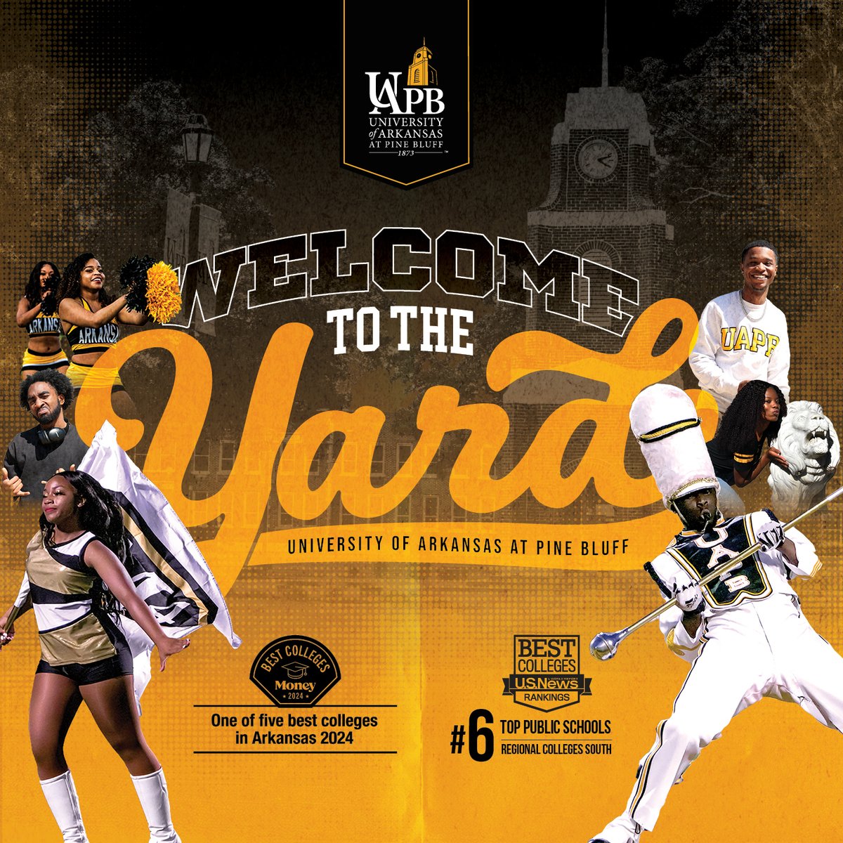 uapbinfo's tweet photo. No matter where your journey begins, UAPB is ready to help you go further.
Here, opportunity, culture, and excellence come together to create a community where students like you can belong, grow, and thrive. 
Learn more at https://t.co/Cce32atCNu.

#UAPB #DearMother https://t.co/9sspxRksxD