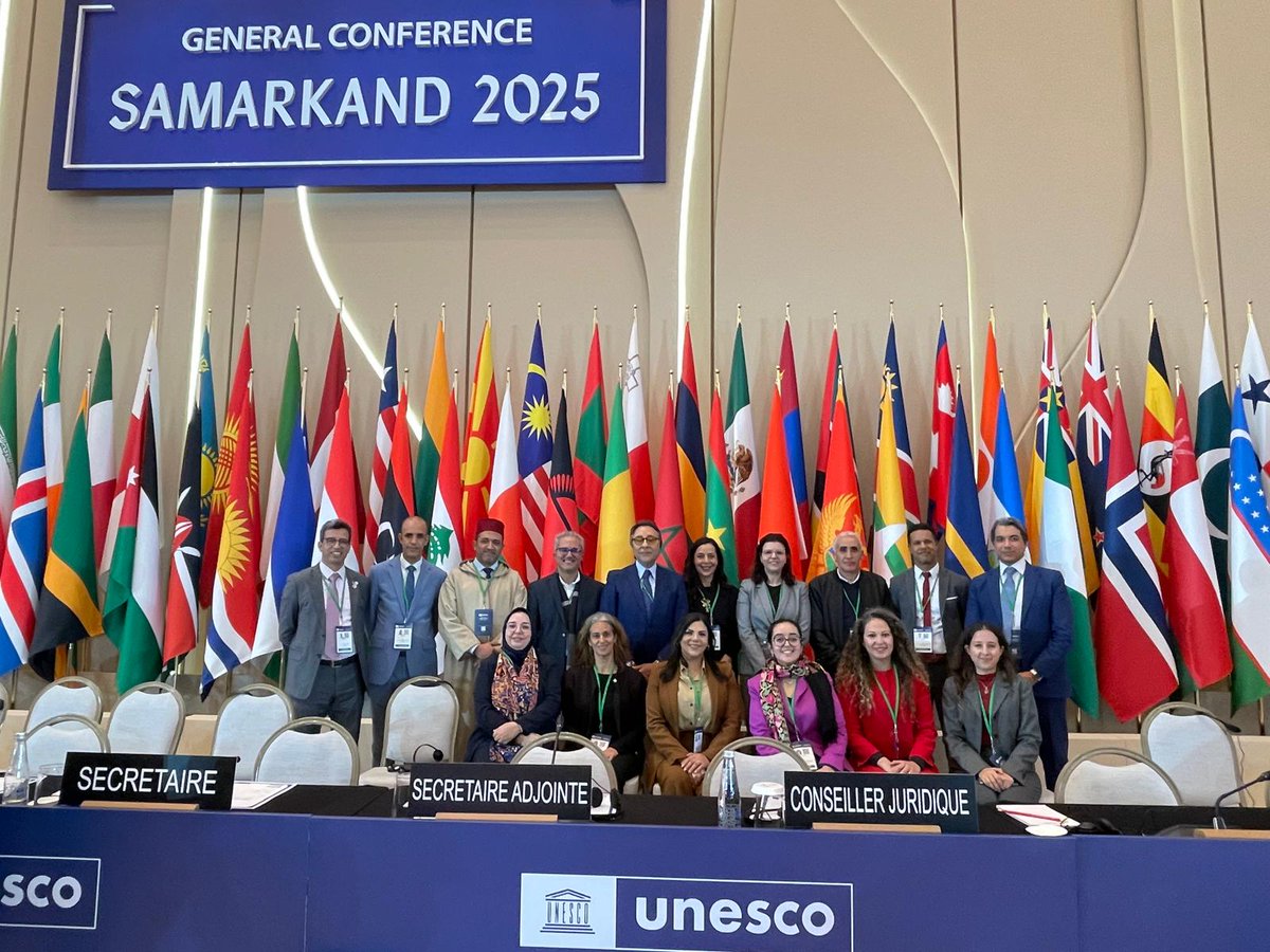Le #Maroc brillamment élu au Conseil exécutif de l’ <a href="/UNESCO_fr/">UNESCO en français</a> pour le mandat 2025-2029 avec 146 voix, soit le meilleur score du groupe arabe. La #Jordanie (131 voix) et l’ #Égypte (114 voix) ont également été élues, alors que l’#Algerie et le Soudan ont été écartés du scrutin.