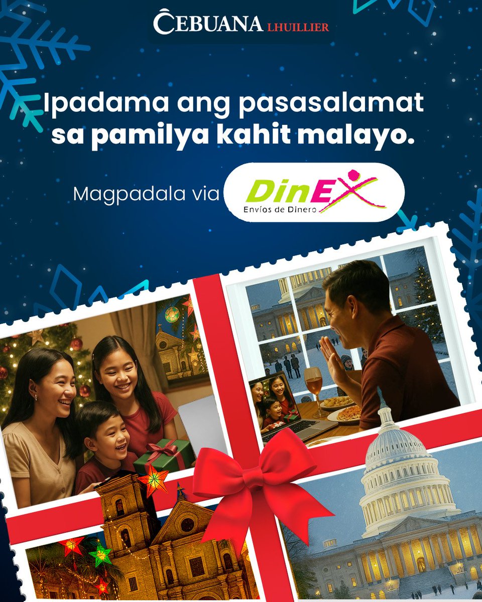 Ipadama ang pasasalamat sa pamilya kahit malayo. 💰✨
Magpadala via #Dinex 💌

#Philippines #Cebuana #CEBUANALUILLIER