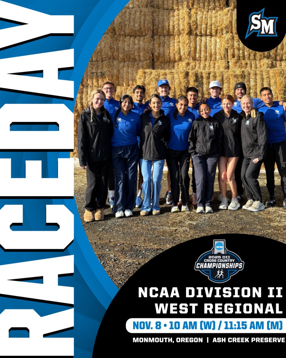 CSUSMxctf's tweet image. Good luck to the men&apos;s and women&apos;s cross country teams competing today at the @NCAADII West Regionals!!!  
#BleedBlue   

NCAA Division II West Regionals
🕓 Women - 10 AM / Men - 11:15 AM 
📍Monmouth, Ore.
📊 live.athletictiming.net/meets/58677