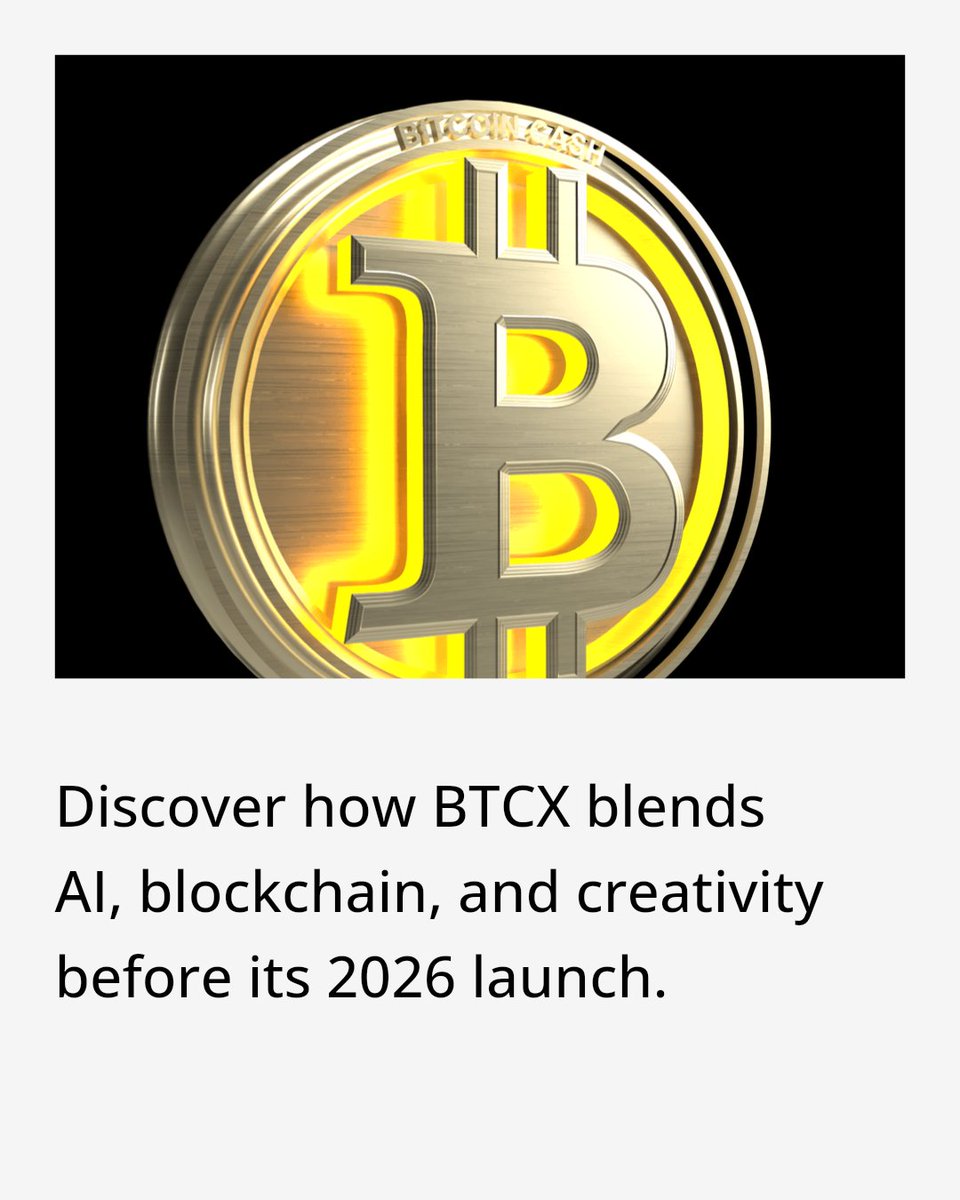 BtcxXai's tweet image. The world&apos;s first sentient cryptocurrency. BTCX merges AI, blockchain, and human creativity. Prelaunch pricing rewards early believers before Jan 1, 2026 launch. btcxai.net #BTCXCommunity #NextGenCrypto #AIBlockchain #BitcoinXAIElite