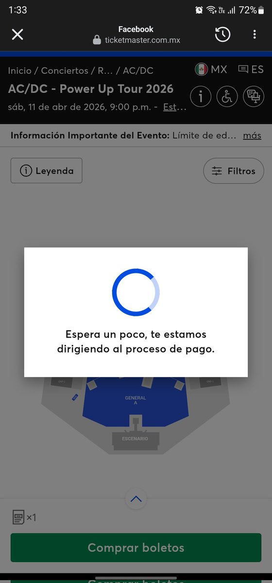 Jeremy_JS09's tweet image. #ACDC saben si ya se agotó en mexico? Llevo rato esperando para hacer el pago