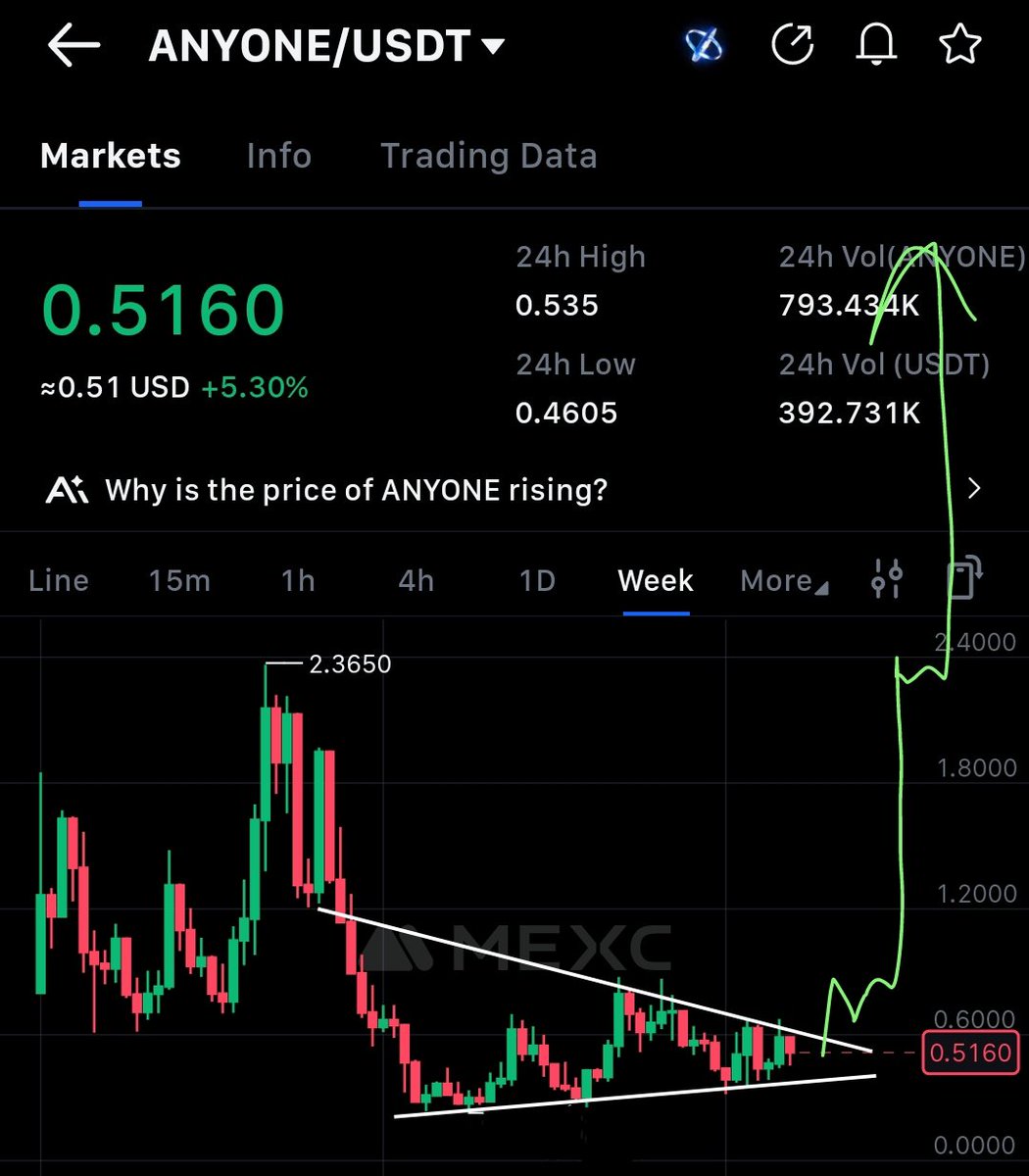 $ANYONE  the longer it consolidates, the bigger &amp; wild breakout will be.

I wouldn’t be surprised to see a massive God candle once it breaks out, sending it straight to new ATHs.

$10 is already coded with or without you and <a href="/CryptoWizardd/">WIZZ🥷 ( beware scammers )</a> knows it’s coming.

It’s #Privacy Szn