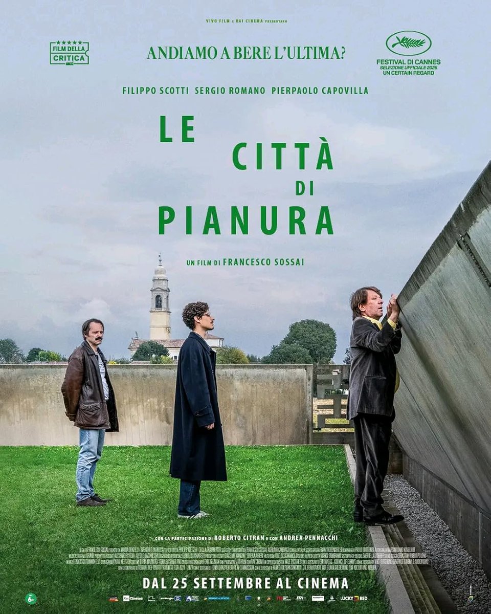 Visto al Cinema il Film "Le Città di Pianura".

È un gioiellino 👍
Un film di amicizia, di rifiuto di crescere, di ubriachezza, di normale follia e di strane vite forse perdute ma tenaci...

Attori OTTIMI pure se praticamente sconosciuti
Se vi capita è da vedere al 100%.

Voto 8.
