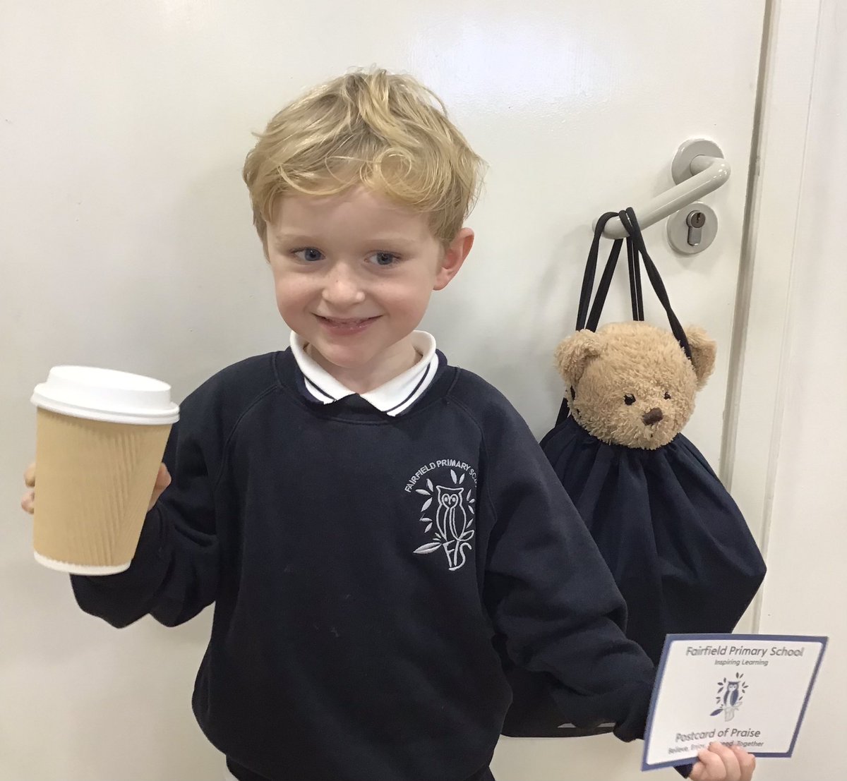 Well done to our values victor. Enjoy your weekend with Everywhere Bear 🌟🧸