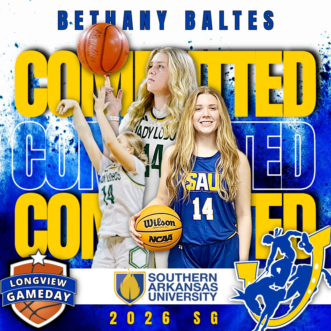 Huge Commitment for Bethany Baltes!! The Senior SG commits to playing basketball at <a href="/muleriders/">Southern Arkansas University</a> 

<a href="/MuleriderSports/">Mulerider Athletics</a> <a href="/WardMaxward504/">max ward</a> <a href="/LongviewLobos92/">Maximilian Ward</a>