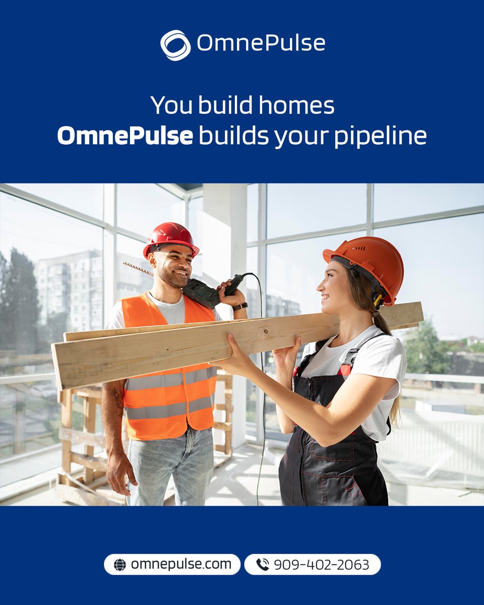 OmnePulse1's tweet image. Managing projects is hard — managing leads shouldn’t be. Let OmnePulse take over.

🏗️ Visit: omnepulse.com

#GeneralContractor #OmnePulse #AutomationForTrades #LeadSystem