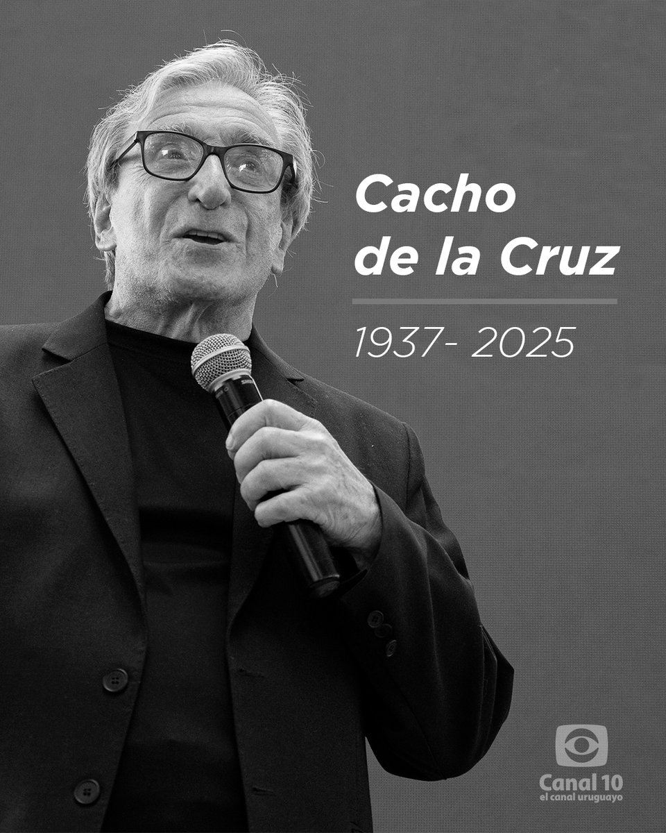 Desde Canal 10 recordamos a un referente de la televisión. ¡Gracias Cacho por tu legado y trayectoria! 📺💙