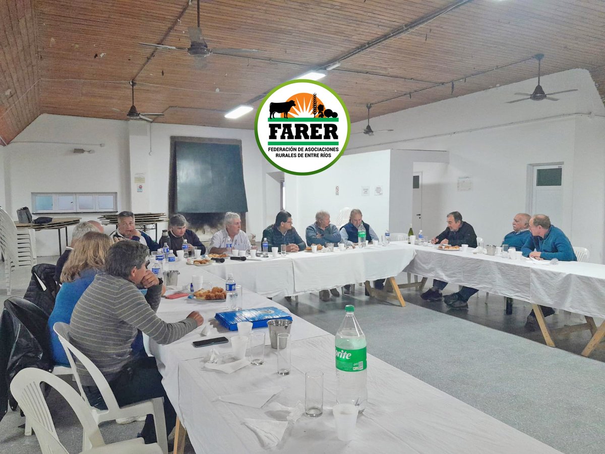 🌾 Reunión del Consejo Directivo de FARER en Villaguay
En la sede de la Sociedad Rural Villaguay se lleva adelante una nueva reunión del Consejo Directivo de FARER, con la participación de representantes de todas las entidades rurales de Entre Ríos.