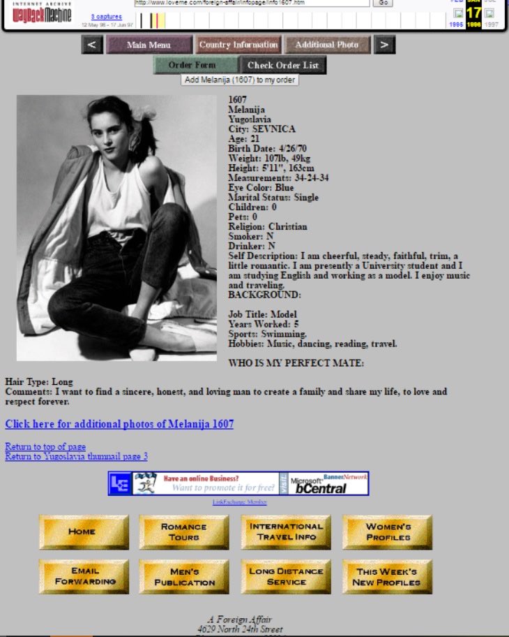 anthon7yandrews's tweet image. This has also been scrubbed from the internet. She is listed as 21yo which would be in 1991.