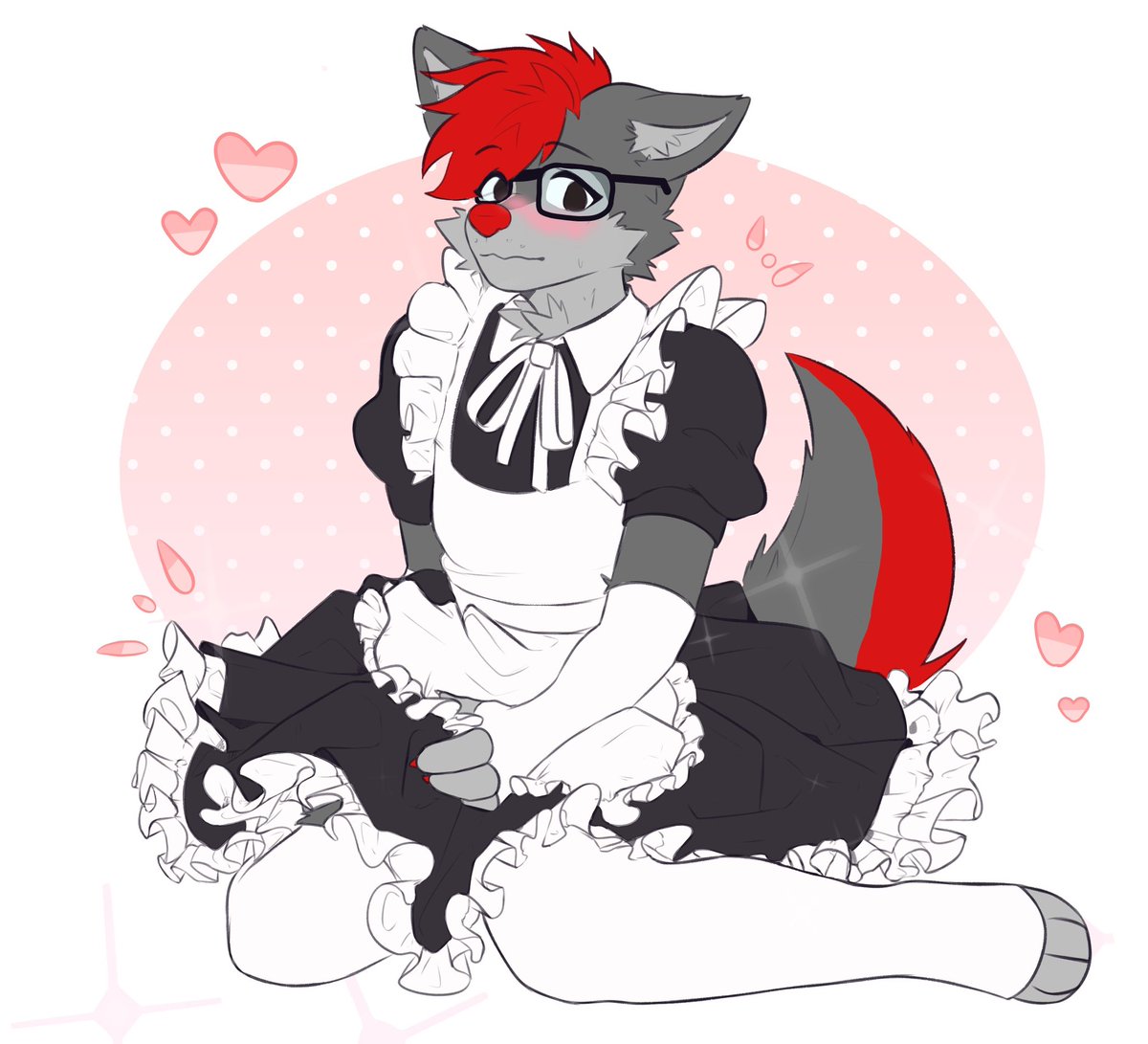 Eclipsed_Red's tweet photo. @WolfyGGwasTaken @Nere0s1 We need more maids in this world :3 https://t.co/ovE8kMmWfp