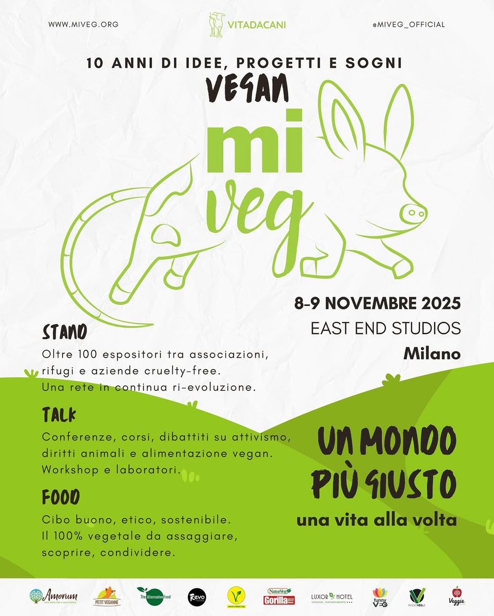 EleonoraEvi's tweet photo. Felice di partecipare anche io domani al #MiVeg!
👇👇👇 https://t.co/Ahe2YxvLLu
