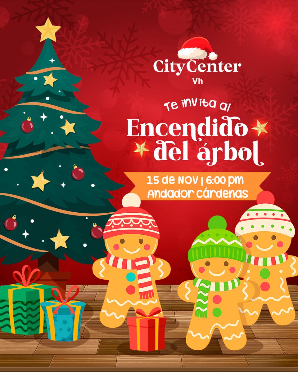 PCityCenterVh's tweet photo. Hay luces que brillan… y hay momentos que iluminan el alma. Esta Navidad, encendemos juntos la magia que nos une en Plaza City Center Vh.

🌟Ven a sentir la emoción, la música y la alegría de vivir la Navidad en familia. https://t.co/7GZOELDQSA