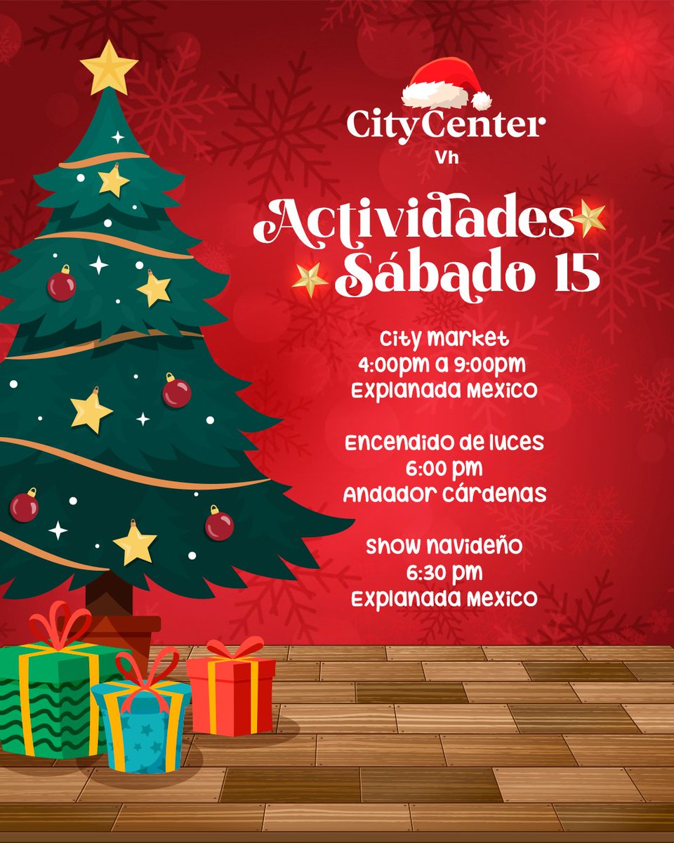 Hay luces que brillan… y hay momentos que iluminan el alma. Esta Navidad, encendemos juntos la magia que nos une en Plaza City Center Vh.

🌟Ven a sentir la emoción, la música y la alegría de vivir la Navidad en familia.