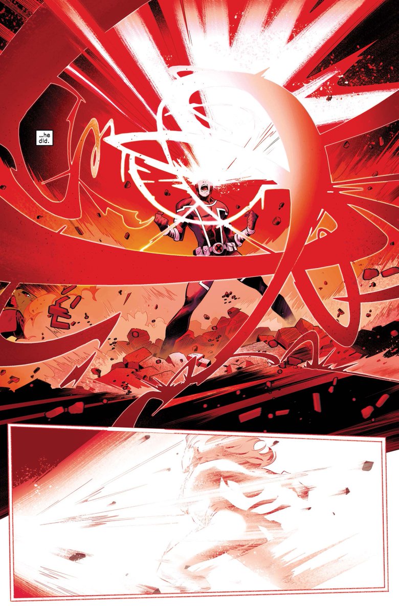 TonyBWood's tweet photo. Cyclops defeats Captain Marvel by overloading her with so much power that she can't use her powers without causing destruction. https://t.co/9kUBYkd5rF