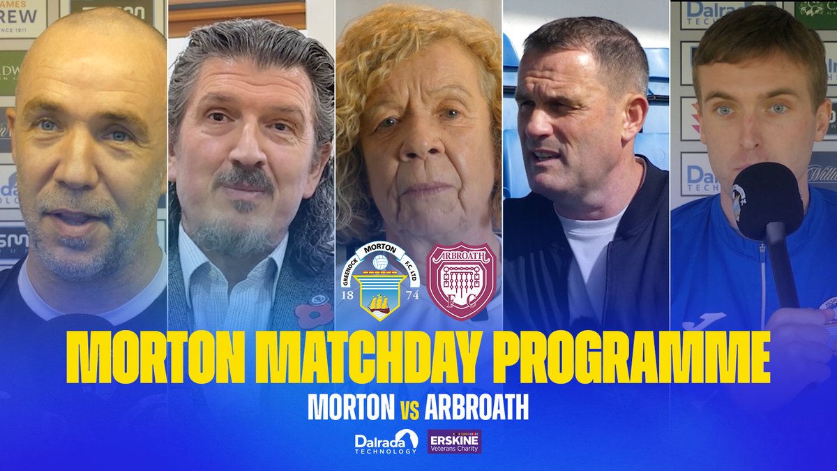 🆕 Morton Matchday Programme | EP8

▪️ Pre-match with Dougie Imrie 
▪️ Interview with <a href="/ErskineCharity/">Erskine Veterans Charity</a> CEO, Ian Cumming
▪️ 'My Morton' with Margaret Bryce
▪️ Interview with Ross Gourdie
▪️ Pre-match with Iain Wilson

Watch here ➡️ youtu.be/t1Tnk17HPAc