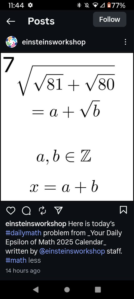 JimmySolvesMathProblems(JSMP) tweet media