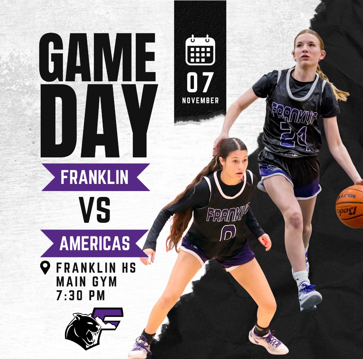 We’re back! Come watch our return to the hardwood as we open the season at home in a battle against Americas HS.
Don’t miss it! 🏀💜
<a href="/TXFHSCougars/">Franklin High School</a> <a href="/EPISDathletics/">EPISD ATHLETICS</a>