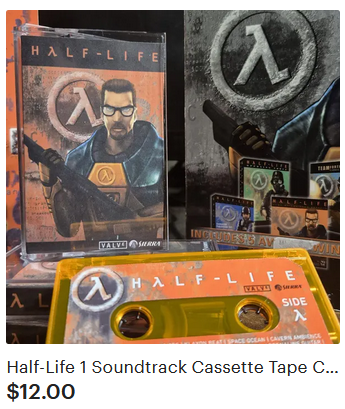 Jacox981's tweet photo. opened an etsy store and put half-life cassettes up for sale :] https://t.co/0g8mdL9fbW