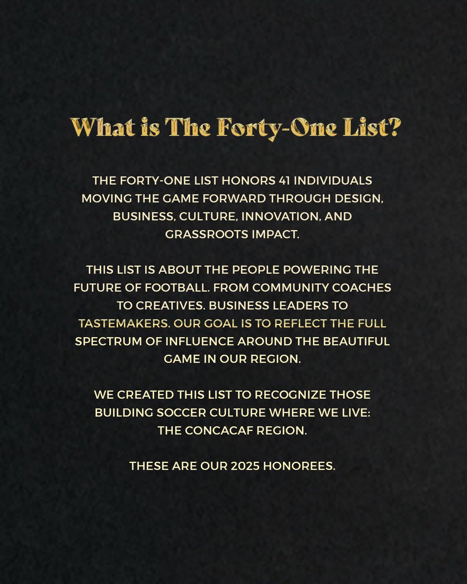 Forty-One Magazine | Concacaf + Culture tweet media