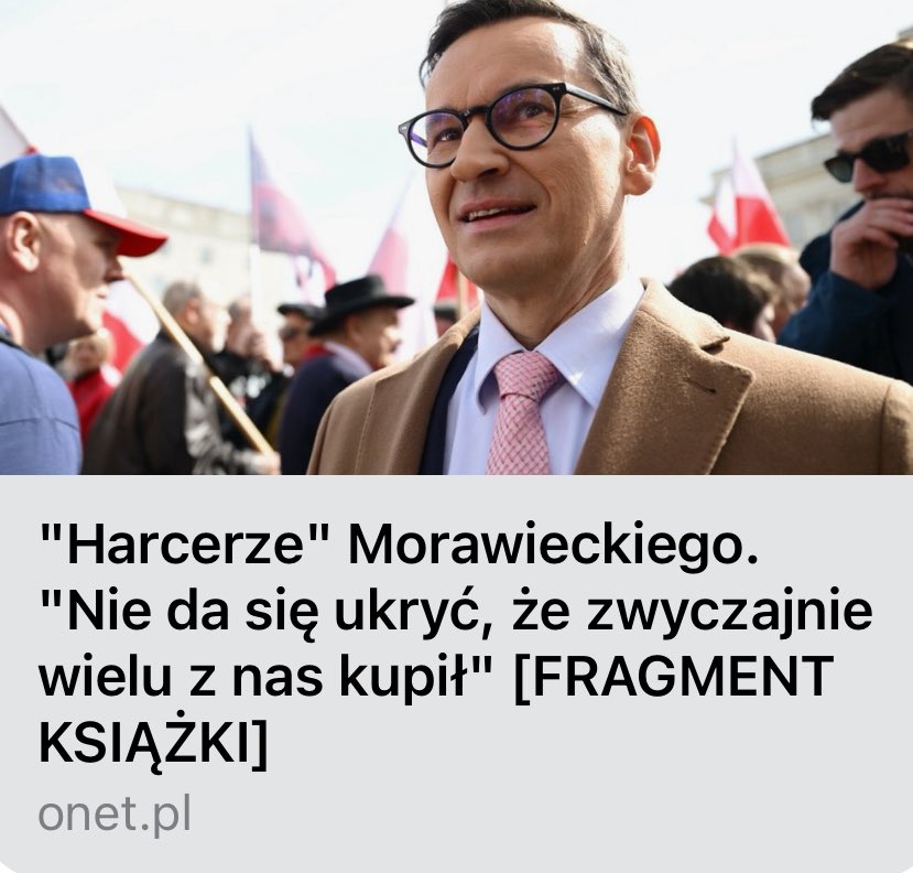 Wiele byłych druhen i druhów zrobiło za czasów <a href="/MorawieckiM/">Mateusz Morawiecki</a> oszałamiające kariery. I zarobiło niebotyczne pieniądze. W zarzutach prokuratorskich pada niezwykle mocne oskarżenie: o działalność w zorganizowanej grupie przestępczej.
👉 tiny.pl/zw897jxs <a href="/JHarlukowicz/">Jacek Harłukowicz 🏴‍☠️</a> <a href="/onetpl/">Onet</a>