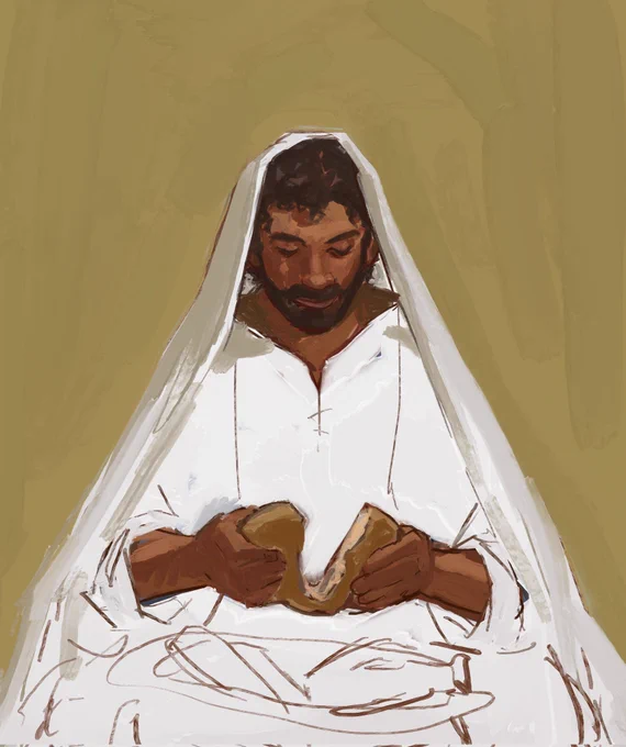 unfinished painting