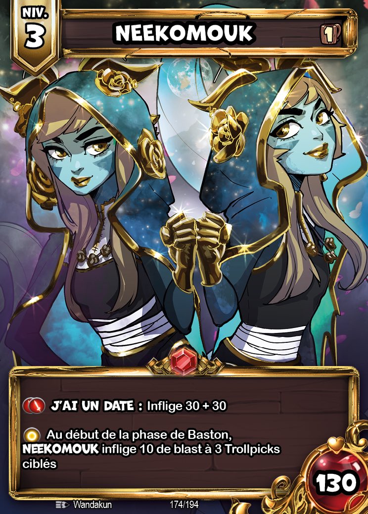 TrollpicksTCG's tweet photo. Les reines version dorées de TROLLPICKS
SUSHIMI & NEEKOMOUK !
Kickstarter en bio 📎
#Trollpicks #TCG #JeuDeCartes #Lancement #Stratégie #Slipix https://t.co/o5Y2fBRNZw