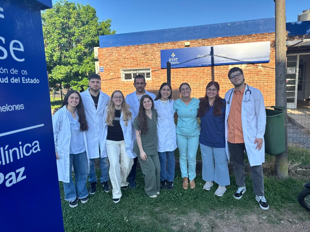 Recta final del grupo 15 B de MPNA en Viale La Paz, Uda Las Piedras