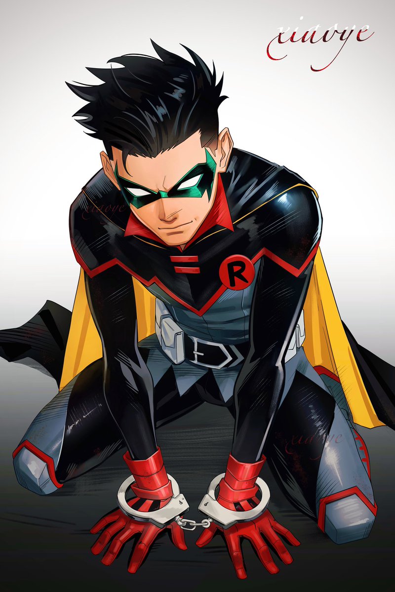 xiaoye12589's tweet image. I drew Damian Wayne again.
It&apos;s not sexual at all, just a capture/arrest scene. I understand he&apos;s a kid, that&apos;s why it&apos;s purely narrative, not suggestive.

#damianwayne #dc #fanart